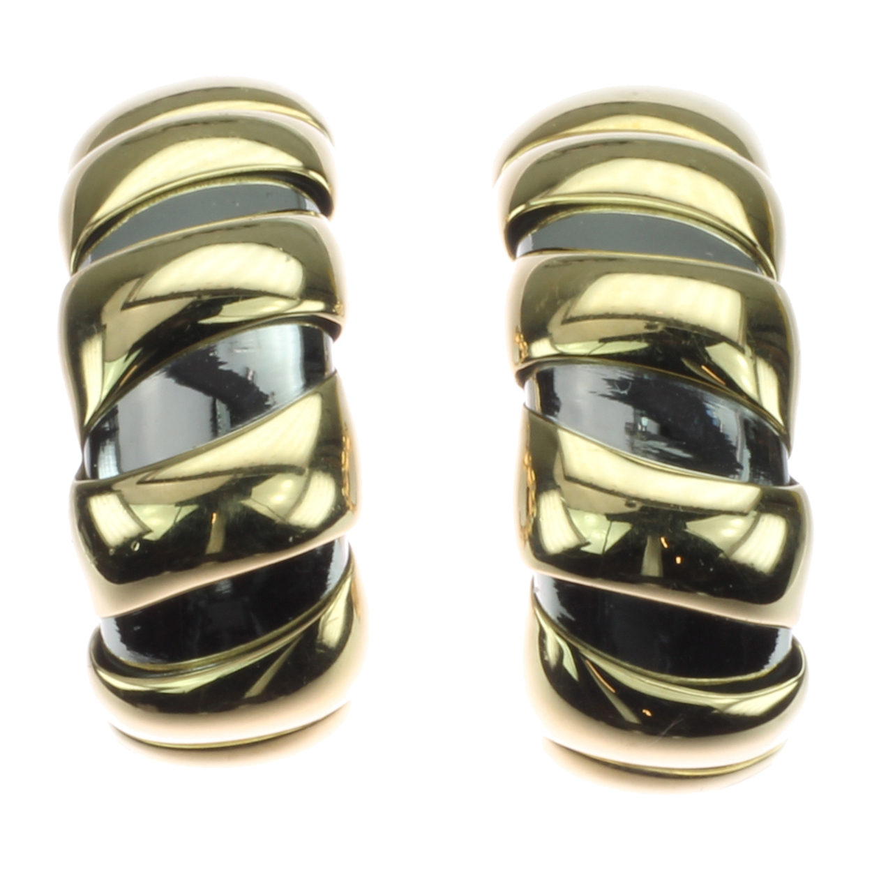 bulgari gold hoop earrings