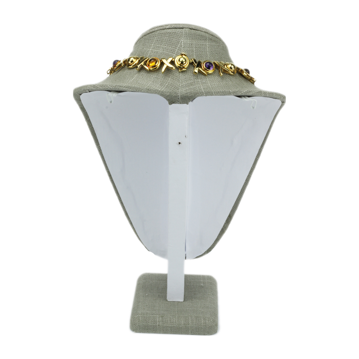 Tiffany And Co Paloma Picasso 18k Gold Mixed Stone Necklace Four