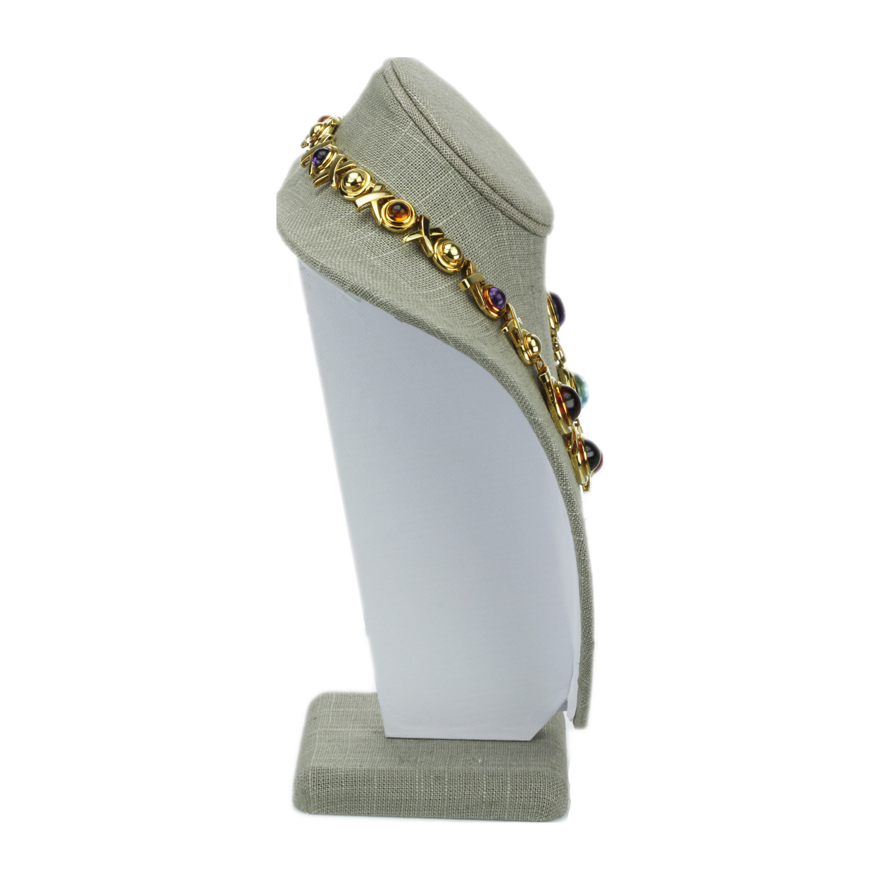 Tiffany And Co Paloma Picasso 18k Gold Mixed Stone Necklace Six
