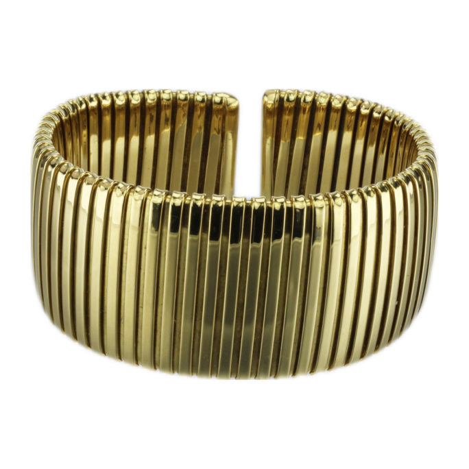 Tiffany and Co 18k Gold Bangle Bracelet Front