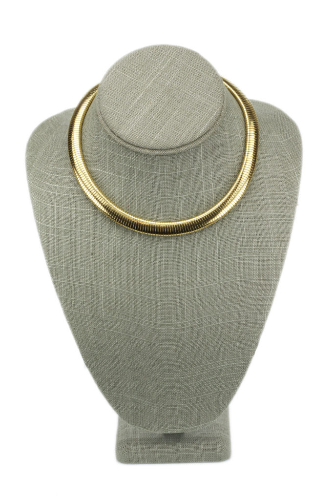 18k gold omega necklace